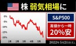 S&P500ベアマーケット。高値から一時20%安（後藤達也）