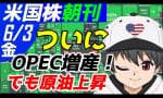 ついにOPEC+増産！ニックさんの警告記事！（米国株朝刊放送局）